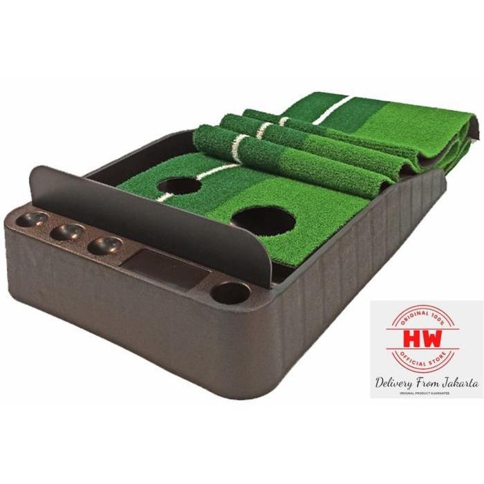 PREMIUM Golf Putting Mat 3 Meter Putting Trainer 3M Automatic Ball Return