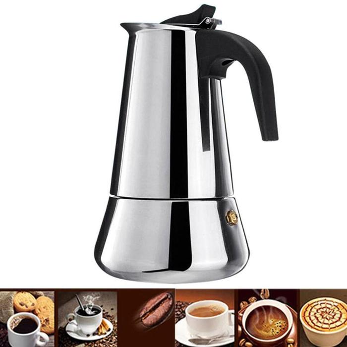 Stove Moka Coffee Pot Stainless Steel Coffee Maker Moka Espresso