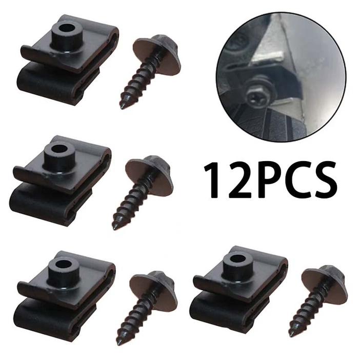 12pcs Klip Bemper Klip Spakbor Klip Bemper Mobil Dudukan Clip Bamper Mobil Universal