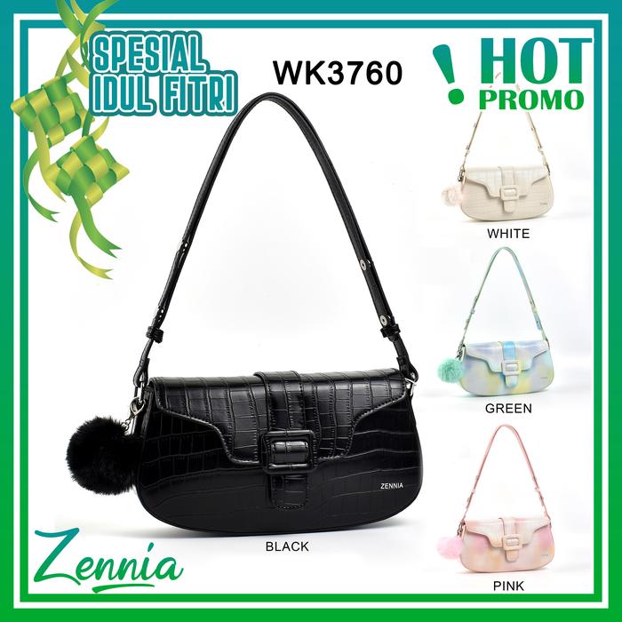 Tas Wanita Zennia Motif Crocodile WK3760 Tas Slingbag Perempuan