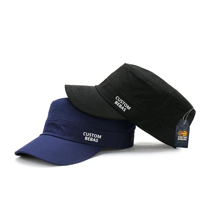Topi Komando Custom Nama/Logo Bebas-Topi Premium Pria & Dewasa-Topi Caps Terlaris