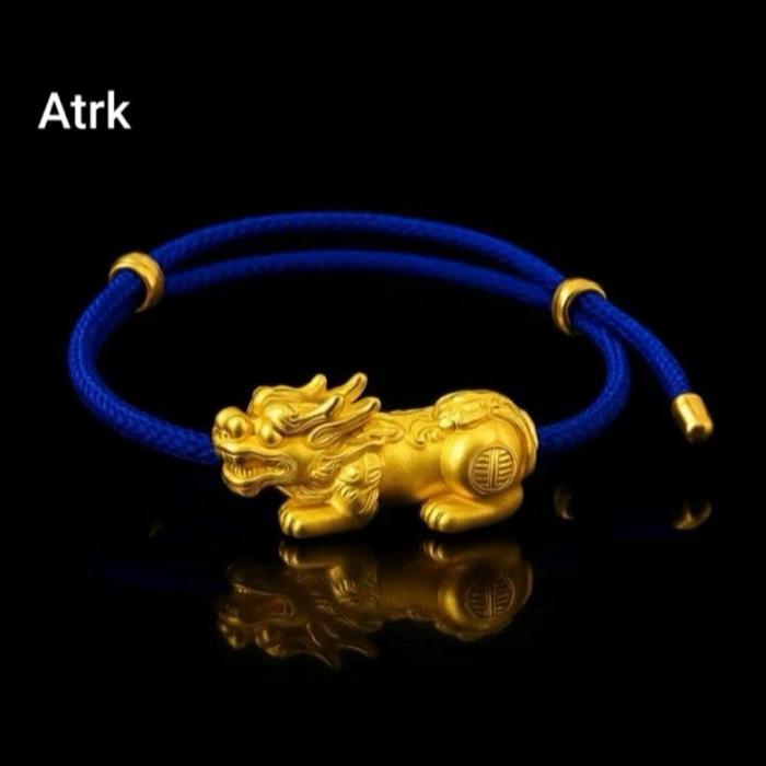 Gelang kain motif emas macan cowok cewek Atarak1L