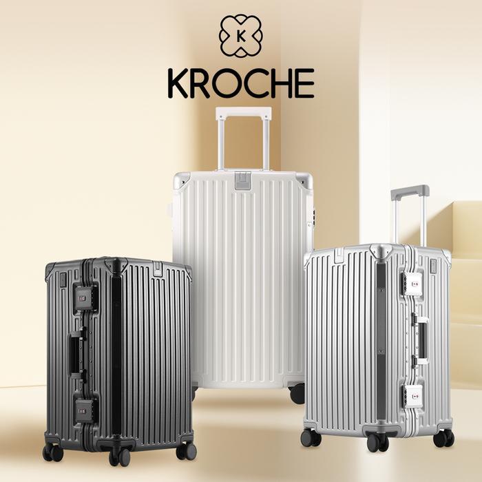 Kroche - Koper Bagasi Jumbo 32 Inch With TSA LOCK Koper Fiber Ukuran Besar