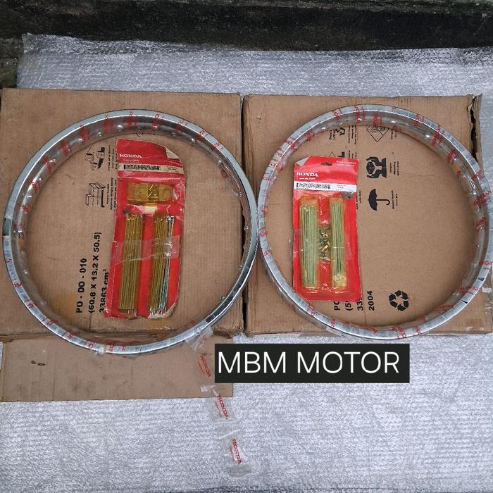 VELG PELEK PELK JARI JARI JERUJI RUJI DEPAN BELAKANG HONDA TIGER 2000 TIGER 2000 ORI AHM 42701-KCJ-6
