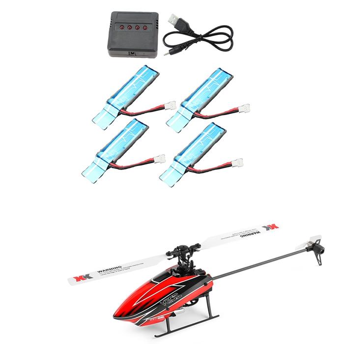 4PC 3.7V 520Mah 30C Baterai Li-po Terupgrade dengan Pengisi Daya USB