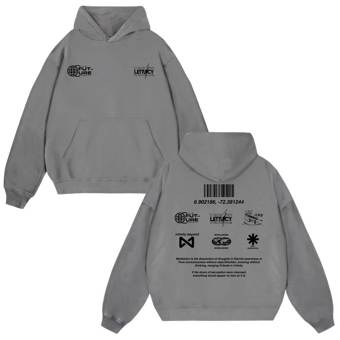 Lettucy Hoodie Boxy Fleece Cotton Cvc | Hoodie Boxy Future puff