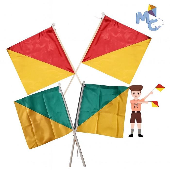Bendera Pramuka Semaphore Tongkat Stik  Semapore Simapur / Bendera Semaphore Pramuka KBR JAYA SERAGA