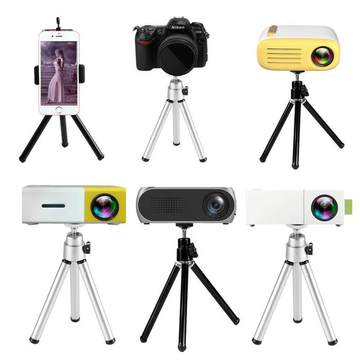 Tripod Kamera Portabel, Proyektor 6 Inci Kompatibel Mini