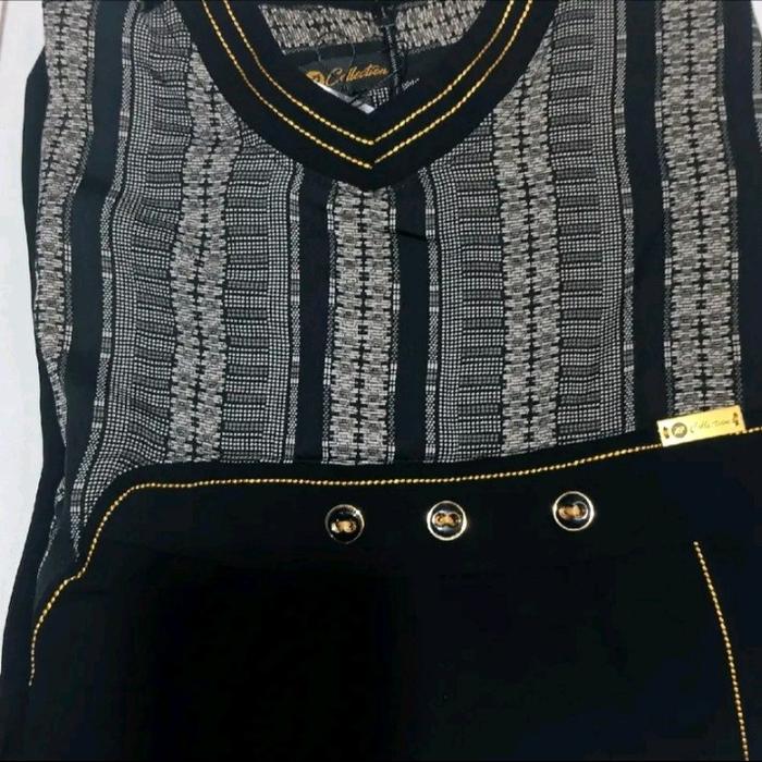 abaya jetblack mewah/abaya jema/turki/abay hikmat Gamis Muslim Wanita Dress Hitam