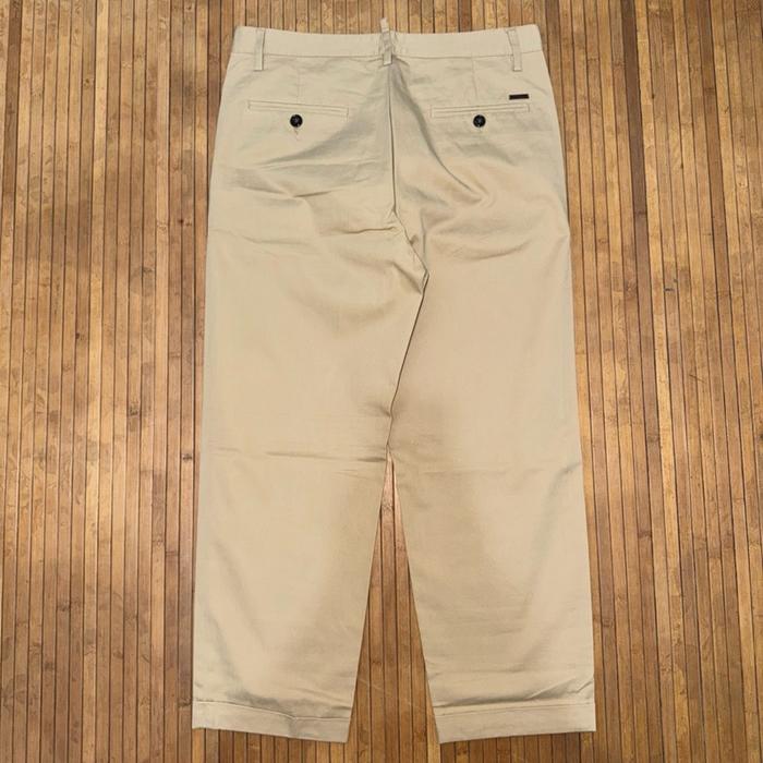DSQUARED2 KHAKI TAPERED FIT ANGKLE TROUSERS CHINOS PANTS thom browne balmain