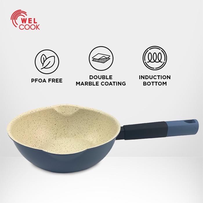 Welcook Deep Fry Color pan Panci Masak Multifungsi Warna | Amer -20 cm