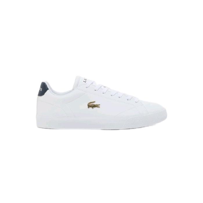 Sepatu Sneakers Pria LACOSTE Lerond Set Kulit White Putih