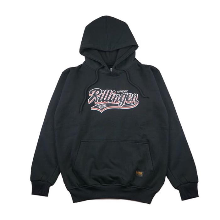 Hoodie Rillingen Gavin black fleece cotton