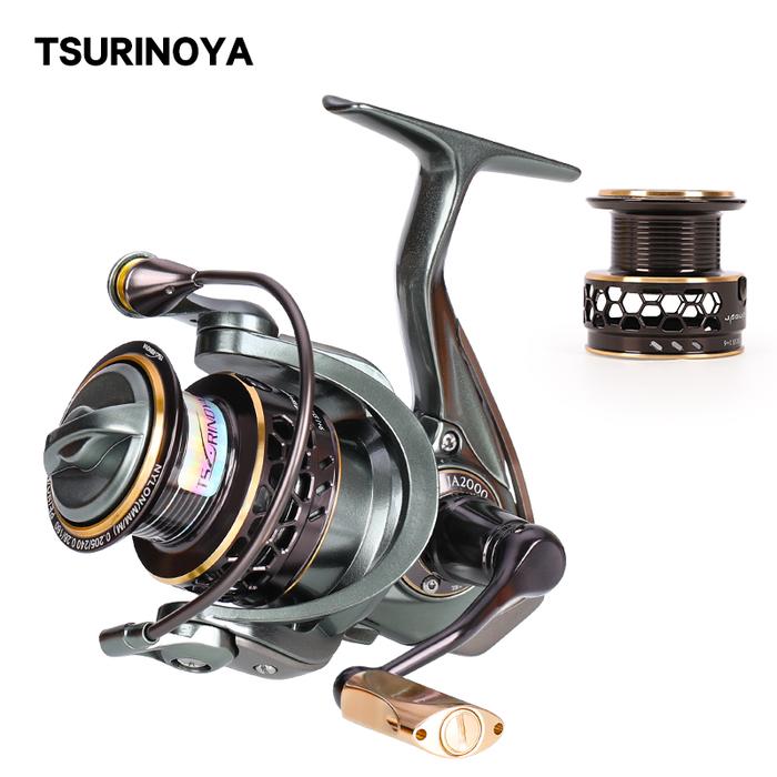 TSURINOYA Double Spool Spinning Fishing Reel JAGUAR 1000 2000 3000