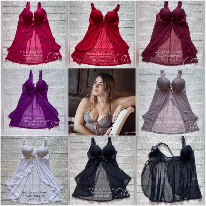 VALEGE lace & mesh flyway Lingerie (CODE A)1