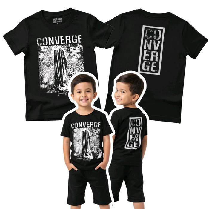 Kaos Anak Band converge umur 1 sampai 12 tahun