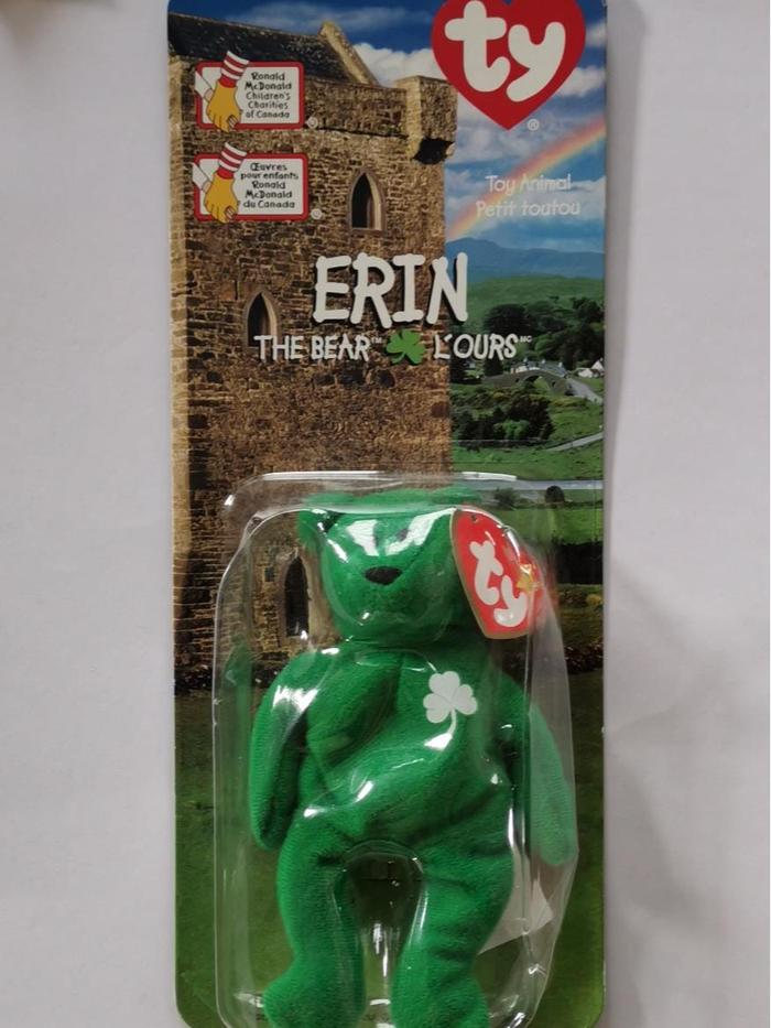 Beanie Bear 1999 USA McDonalds Collectible Ori- Erin by TY