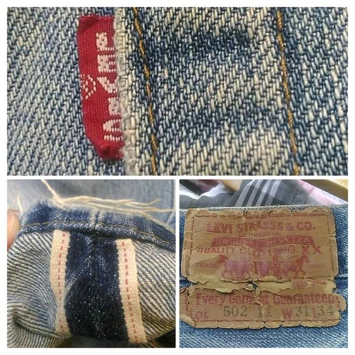 Limited Edition Levi's Vintage Clothing Lot.502xx Big E Selvedge Redline Jeans 92' size 31 Made in J