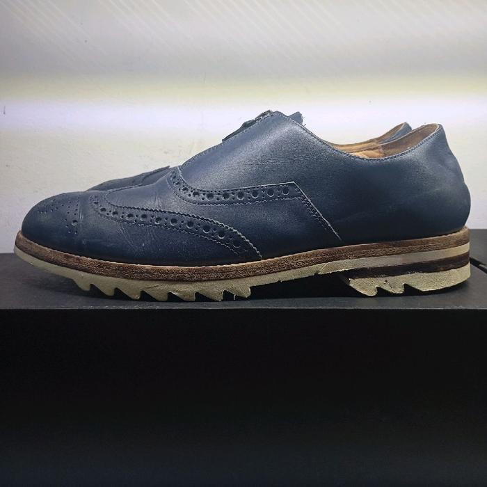 Prada Wingtip Zipper Leather Size 44.5
