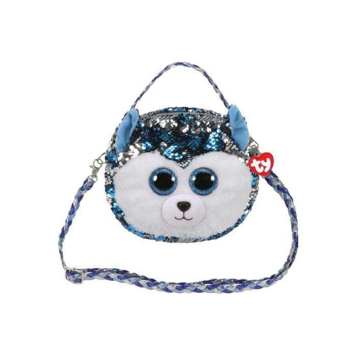 MURAH TY Fashion Sequins Shoulder Bag Slush Husky - Tas Boneka Anjing Husky