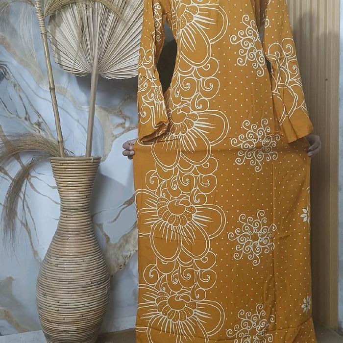 Longres Motif Bunga Busui Kain Rayon Premium