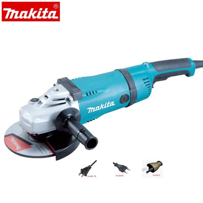 220-240V Makita GA7060 GA7060-R 7" Angle Grinder, with Lock‑On Switch