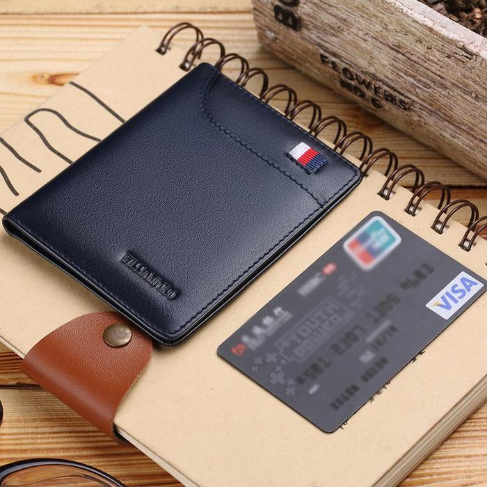 WILLIAMPOLO small wallet men  wallets purse mens wallet leather