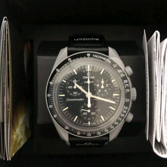 JAM TANGAN MEWAH PRIA/WANITA SWATCH X OMEGA MISSION TO MOON ORIGINAL 100%