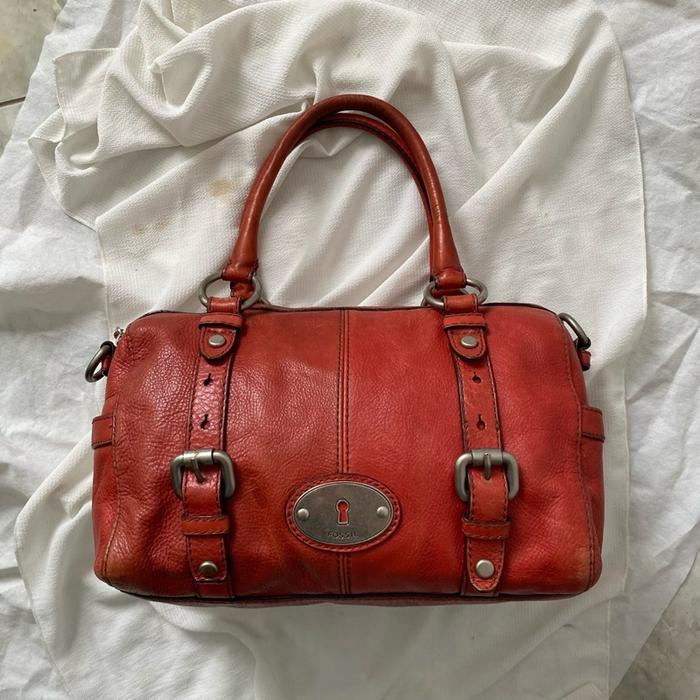 Fossil Maddox Satchel Bag Tas Kulit Wanita Cewek Vintage Authentic