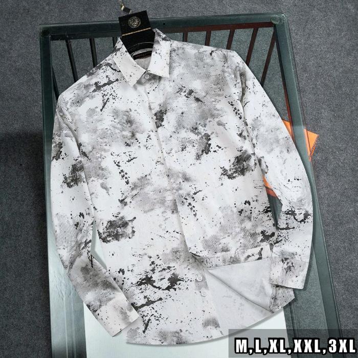 KEMEJA PANJANG PRIA IMPORT BRANDED LV'8166 MIROR