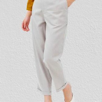 GEELA-Celana Panjang Reguler Woven Wanita