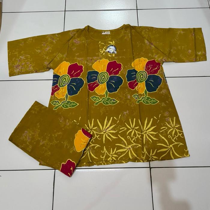Setelan batik indra premium ukuran dewasa Tangan 3/4