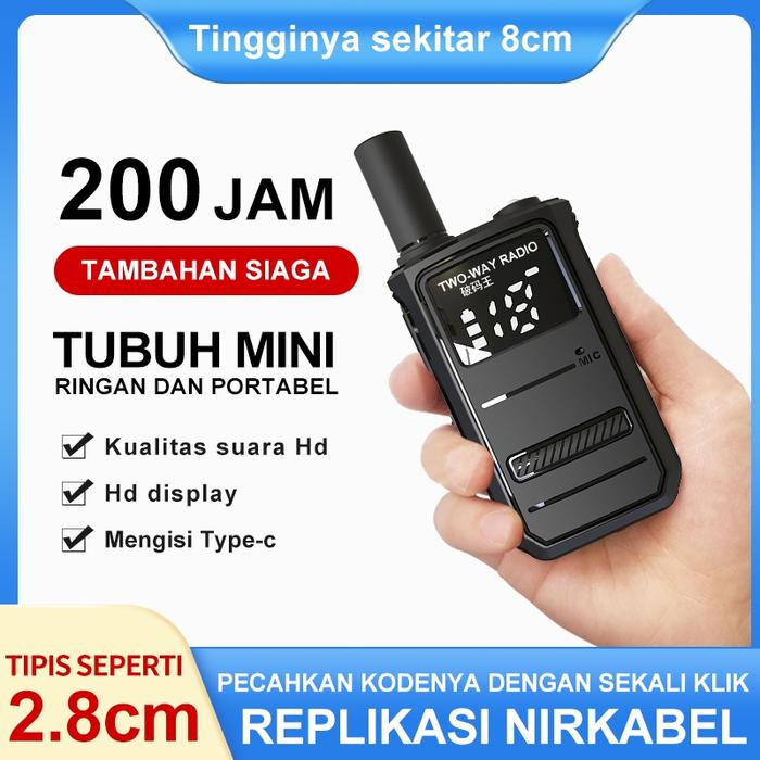 MORQTOLA M8 Walkie Talkie HT Jarak Jauh 1km 3000 mAh Handy Talkie 1 Unit HT Kualitas Jepang