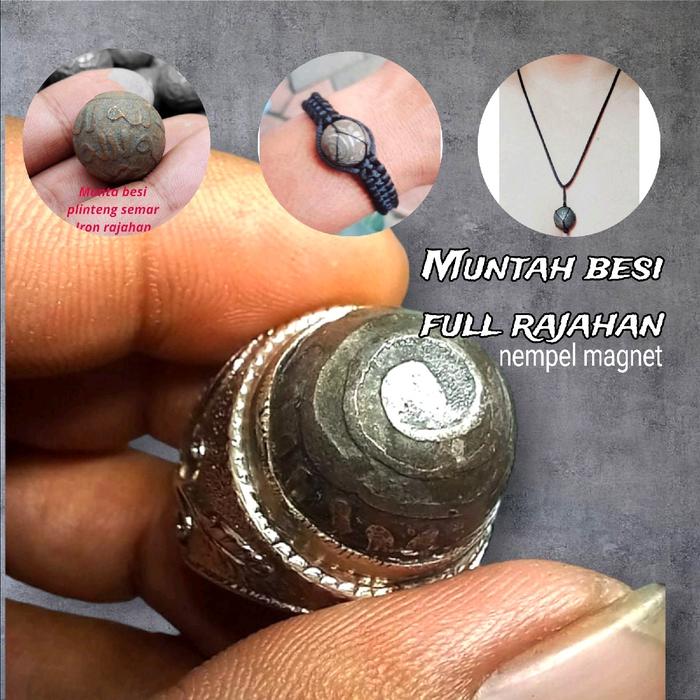 Cincin gelang kalung batu muntah besi  Plinteng Semar Rajahan Klereng rajahan elegan
