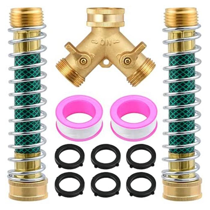 Garden Hose Splitter 2 Way,Hose Y Splitter With Garden Hose Extension