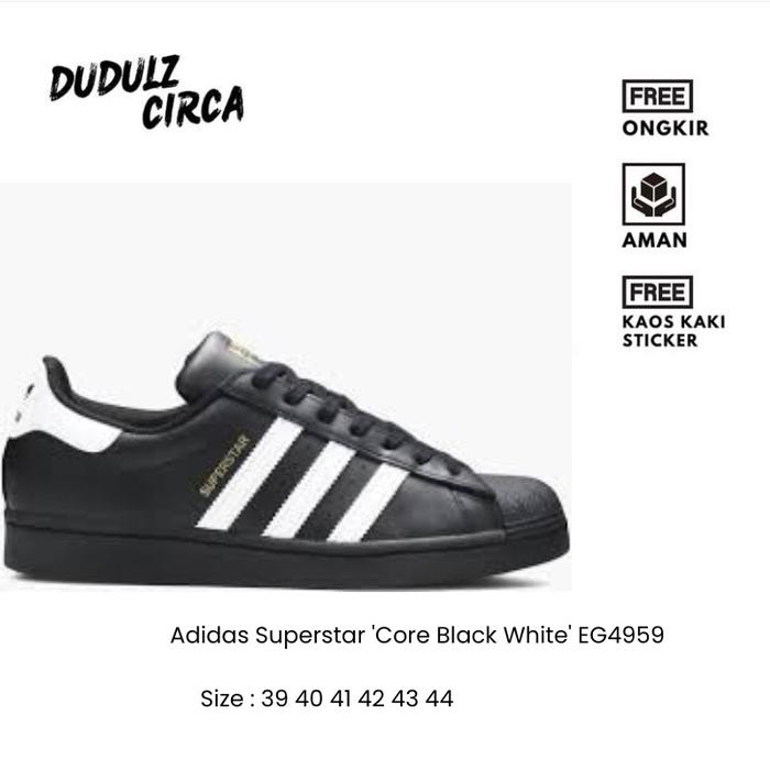 Adidas Superstar 'Core Black White' EG4959