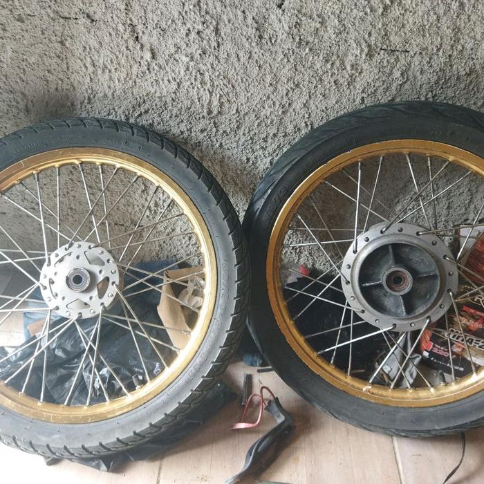 Velg copotan Rx-King R17 + Ban kondisi 90%