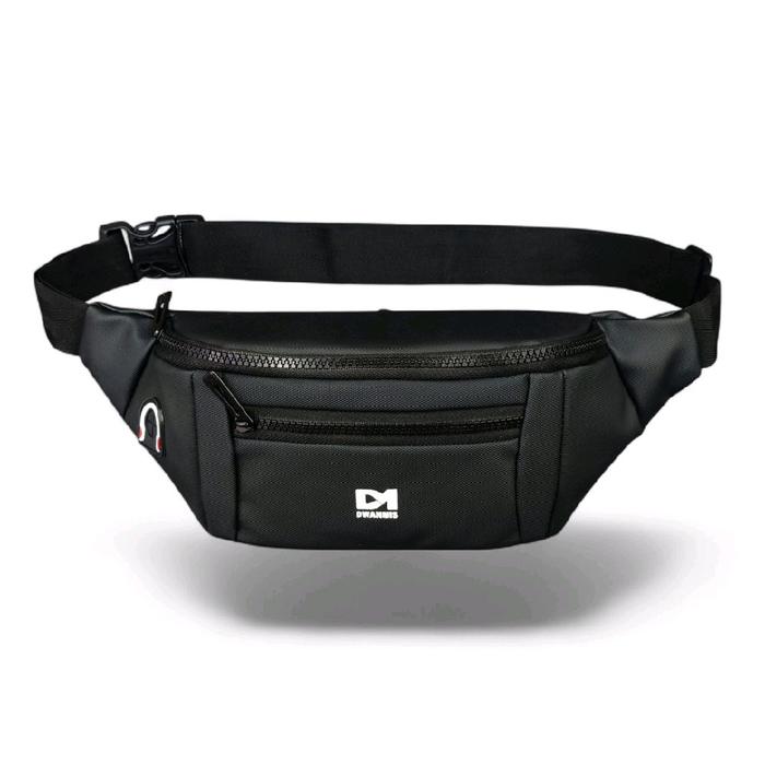 [Itjen] Waistbag DM Original Tas Pinggang Pria Murah Bahan Dolby Lotto Tahan Air