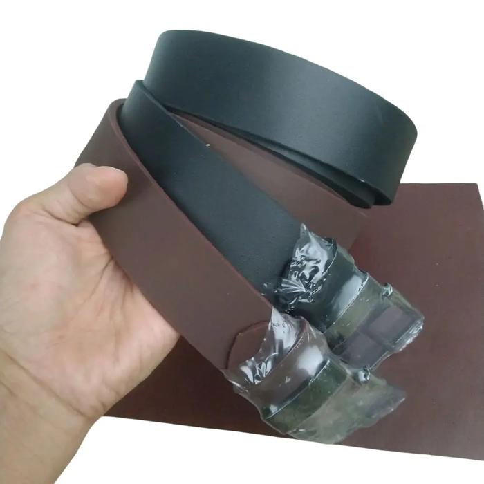 Gesper Kulit Ikat Pinggang Bahan Kulit Asli Lebar 4cm