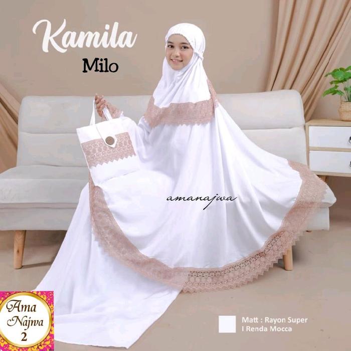 MUKENA Putih terbaru 2025 / mukena putih polos bordir / mukena haji dan umroh / mukena kanaya / kd k