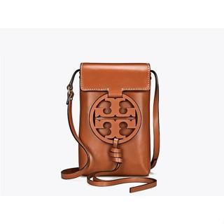Tas Phone Woman Tory Burch Miller Phone Crossbody Bag brown