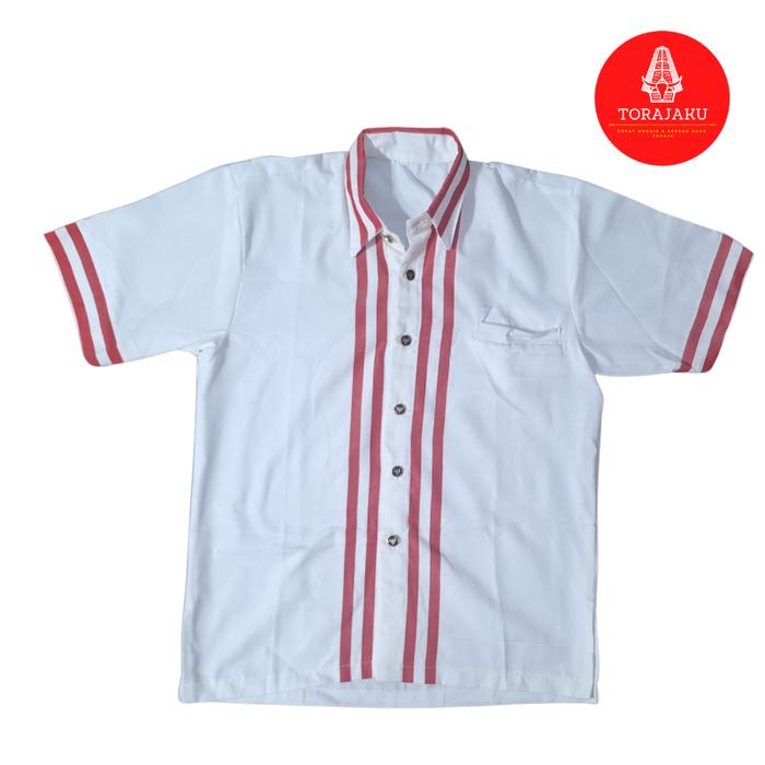TORAJAKU Baju Tenun Toraja Pria Kemeja Tenun Toraja Pria – Baju Etnik dengan Motif Khas Toraja, Leng