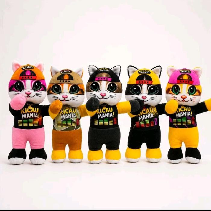 boneka viral, boneka kucing kicau mania 55cm