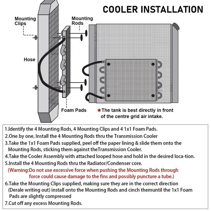 Universal Mobil Aluminium Oil Cooler Transmisi Pendingin Oli Transmisi Otomatis-Manual Radiator Konv