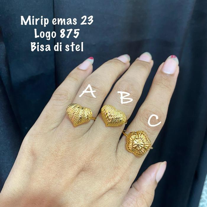 Cincin kecil mirip emas 23 logo 875