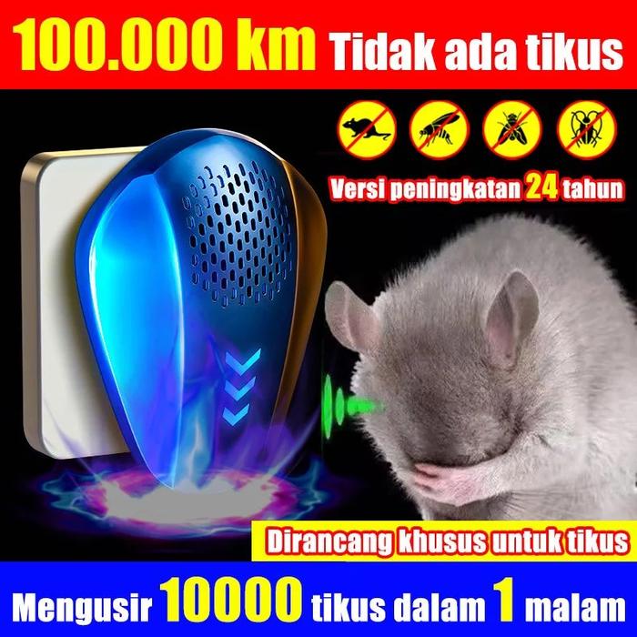 ALAT PENGUSIR TIKUS SUPER AMPUH !!! Alat Ultrasonik Pest Controller Anti TIKUS HAMA Praktis di Rumah