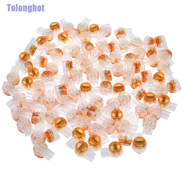 X✪Q1 100PCS K2 PORTS GEL SPLICE UY2 KONEKTOR KABEL TERMINAL UNTUK JARINGAN S♥7D