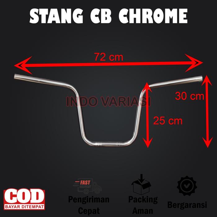 Stang CB Tinggi Touring Modif Stir Universal Motor Vixion Byson Ninja Sepeda R15 Dll