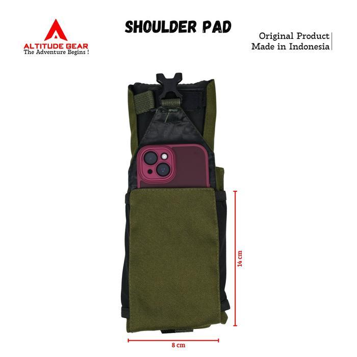 Eiger - Altitude Gear Shoulder Pad Busa Pundak Tas Carrier Carier Bag Adjustable 26x9x2cm Original M