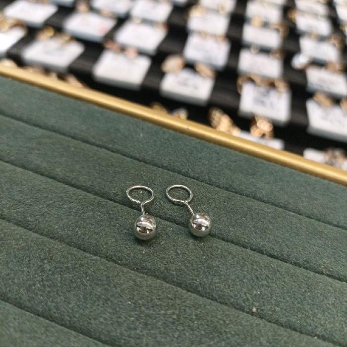anting toge pentol whitegold 17k